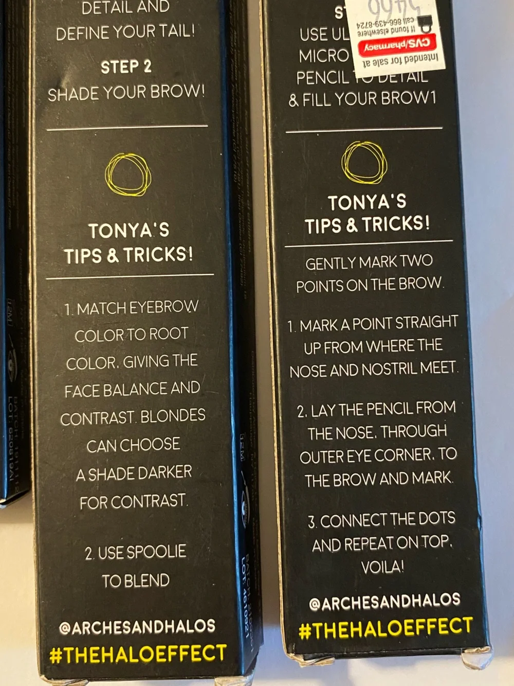 Lot of 3 Professional Eyebrow Makeup Products Arches & Halos Shade Mocha Blonde